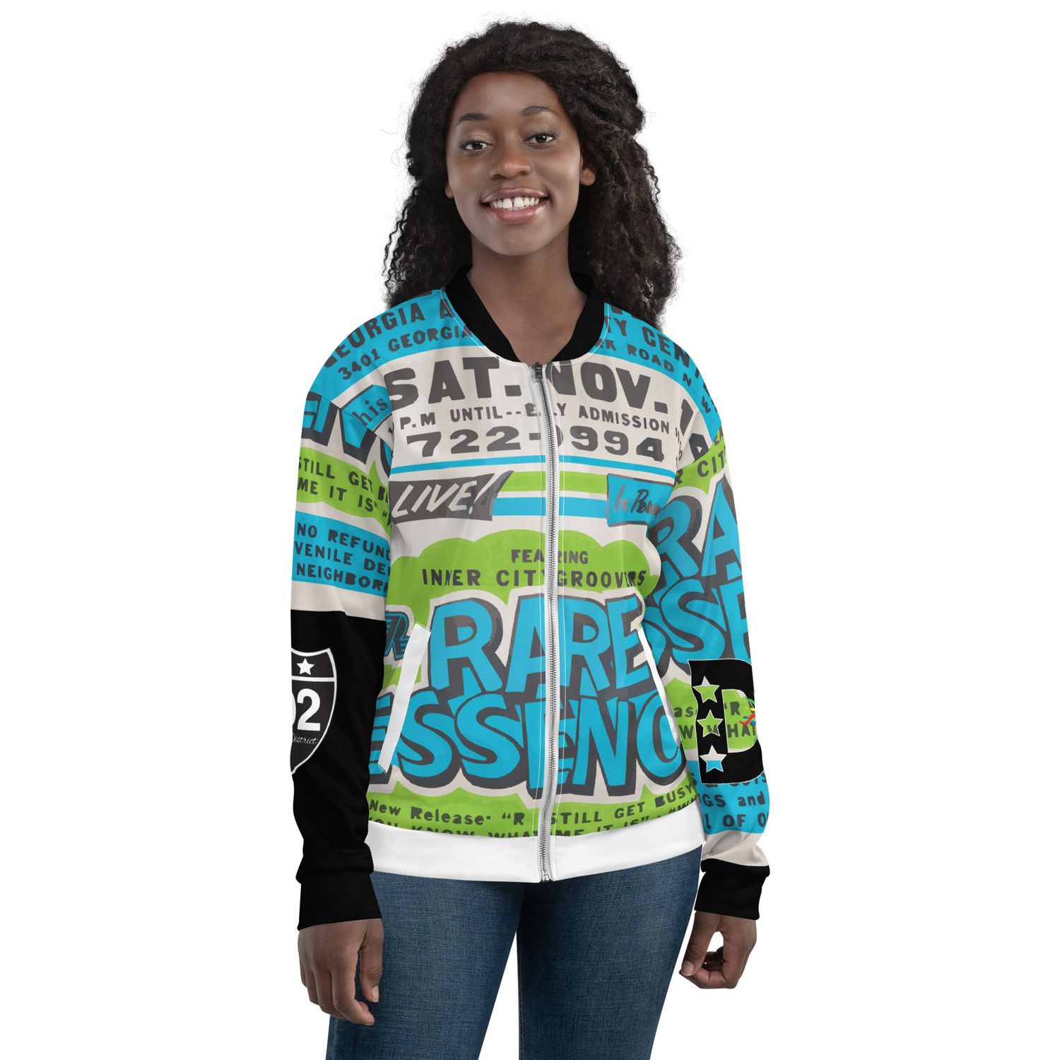 Unisex All over print Go Go Bomber Jacket