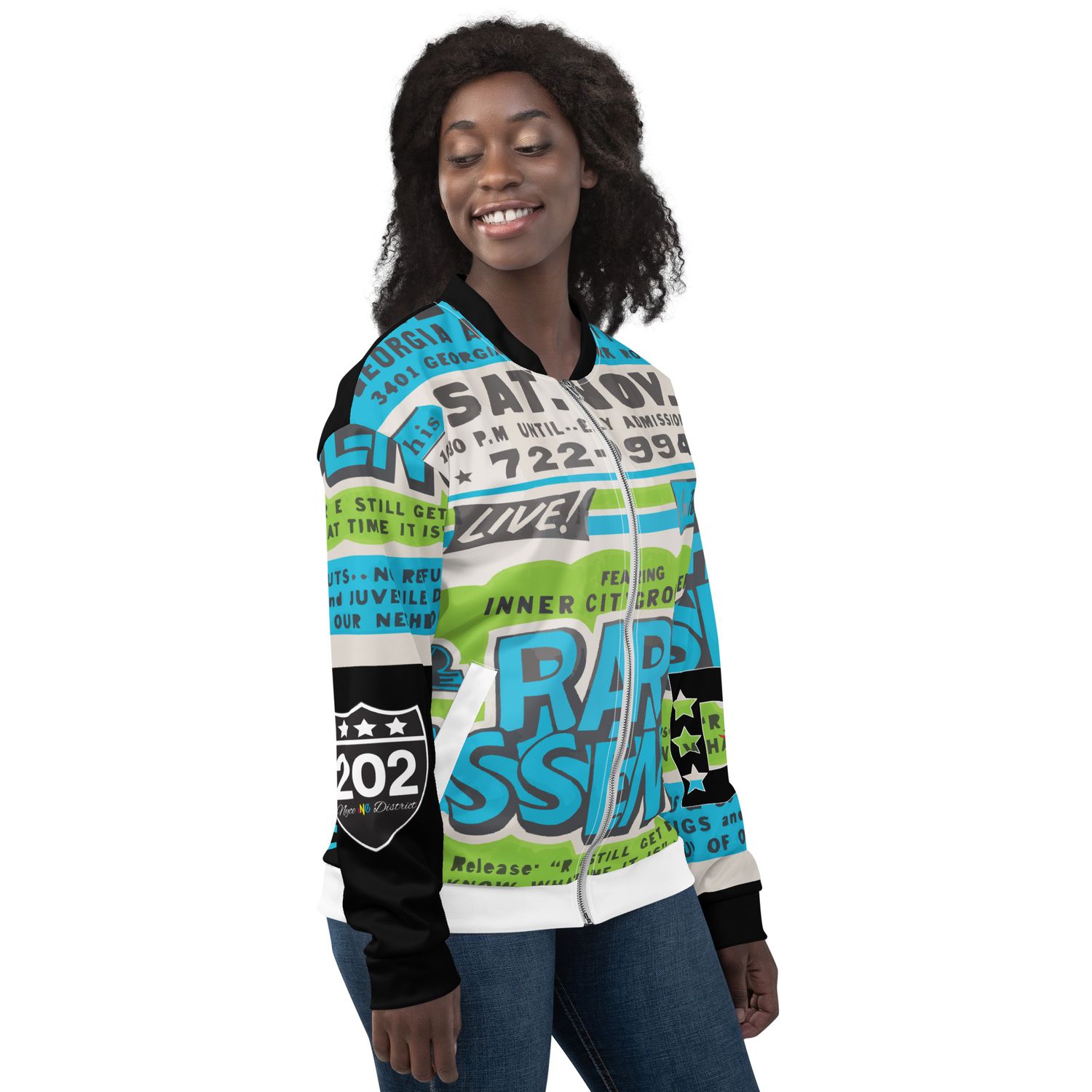 Unisex All over print Go Go Bomber Jacket
