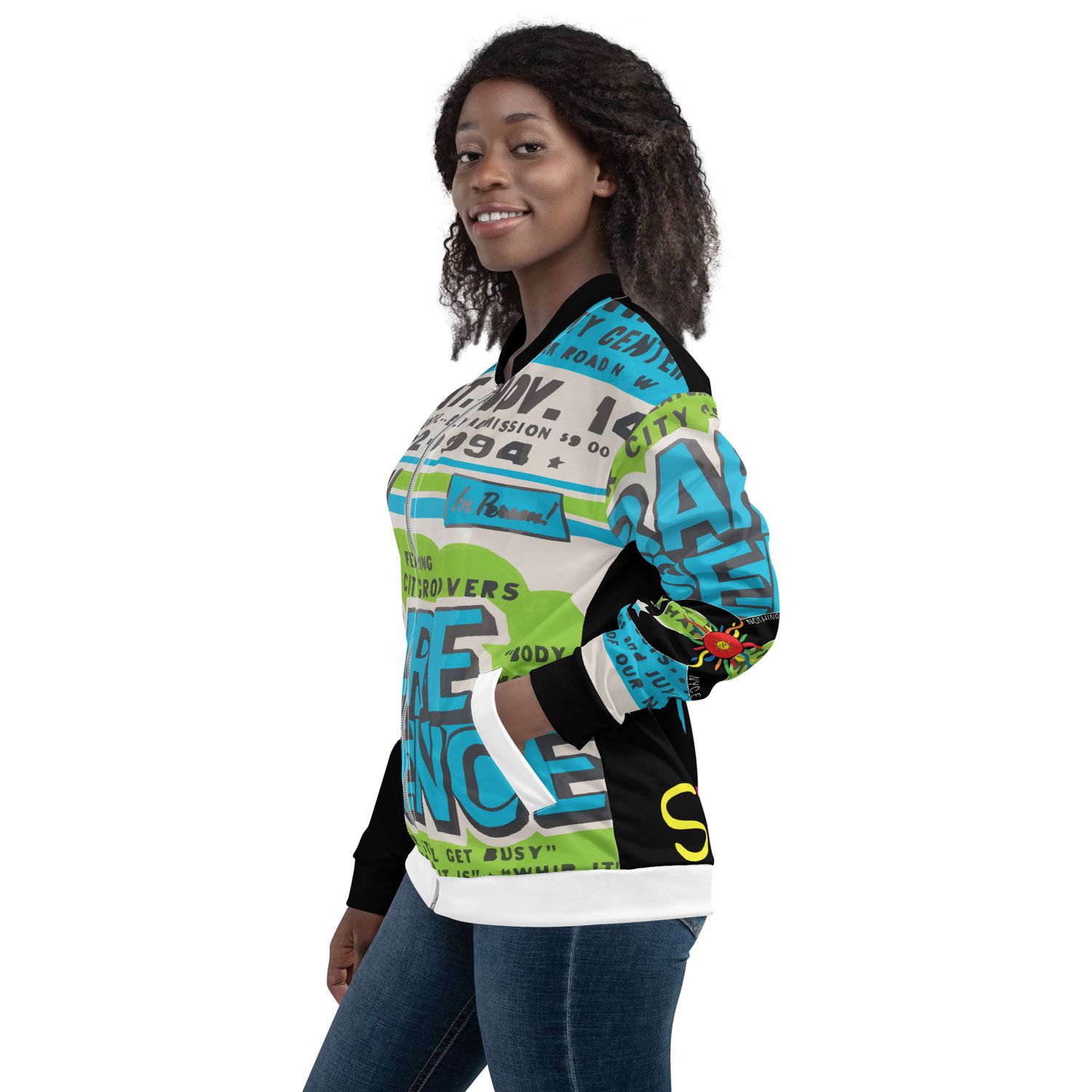Unisex All over print Go Go Bomber Jacket