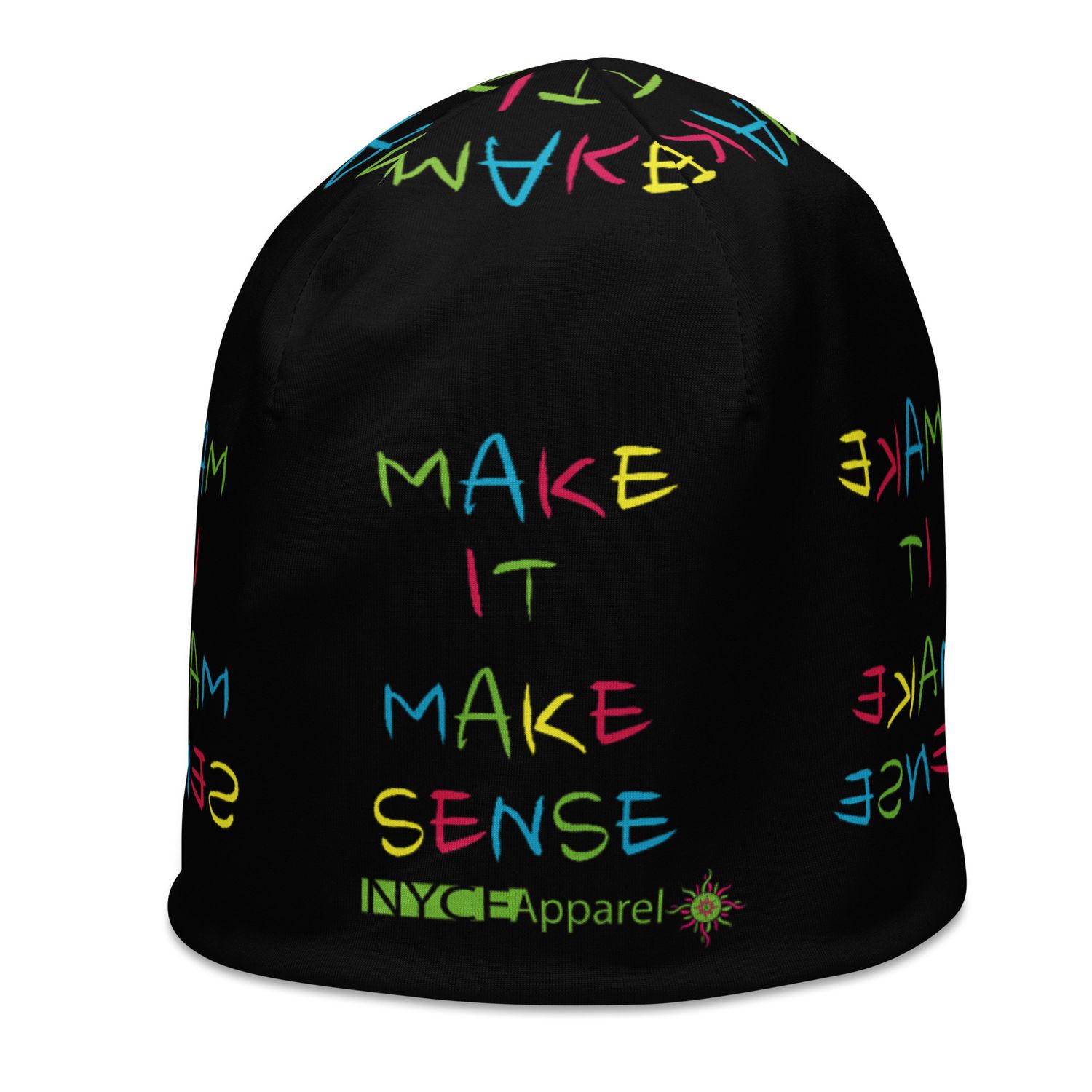 Make it Make Sense All-Over Print Beanie