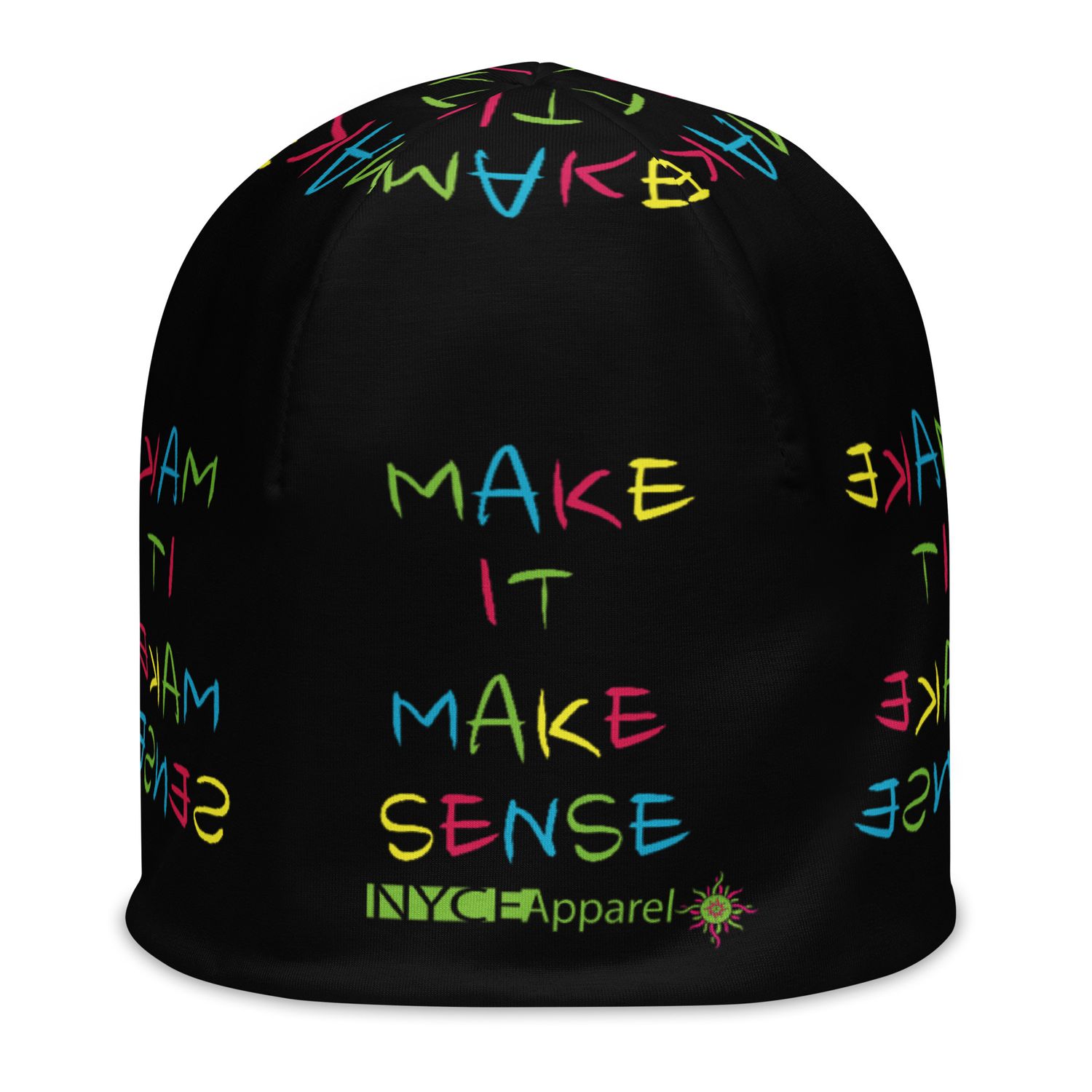 Make it Make Sense All-Over Print Beanie