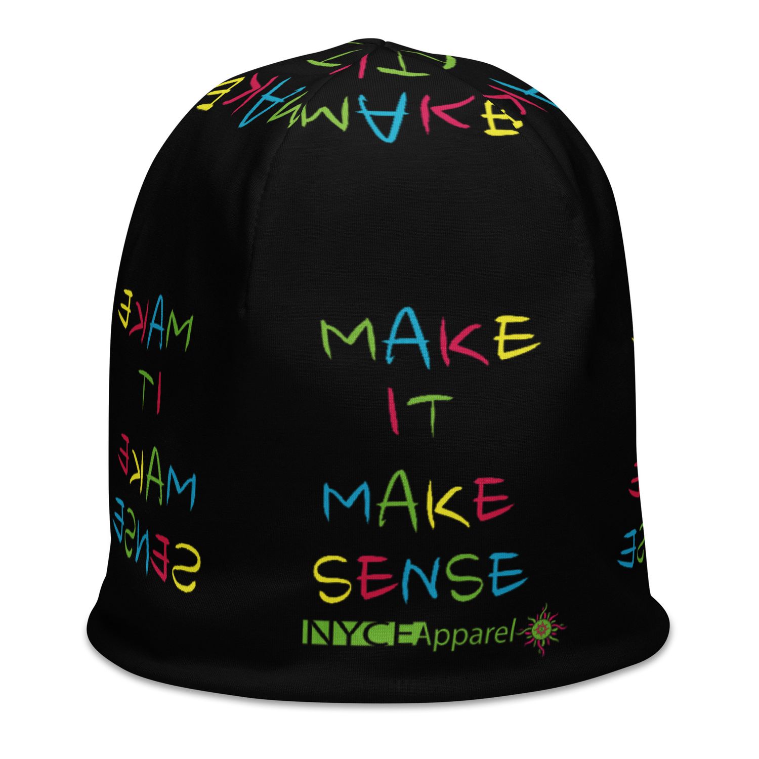 Make it Make Sense All-Over Print Beanie