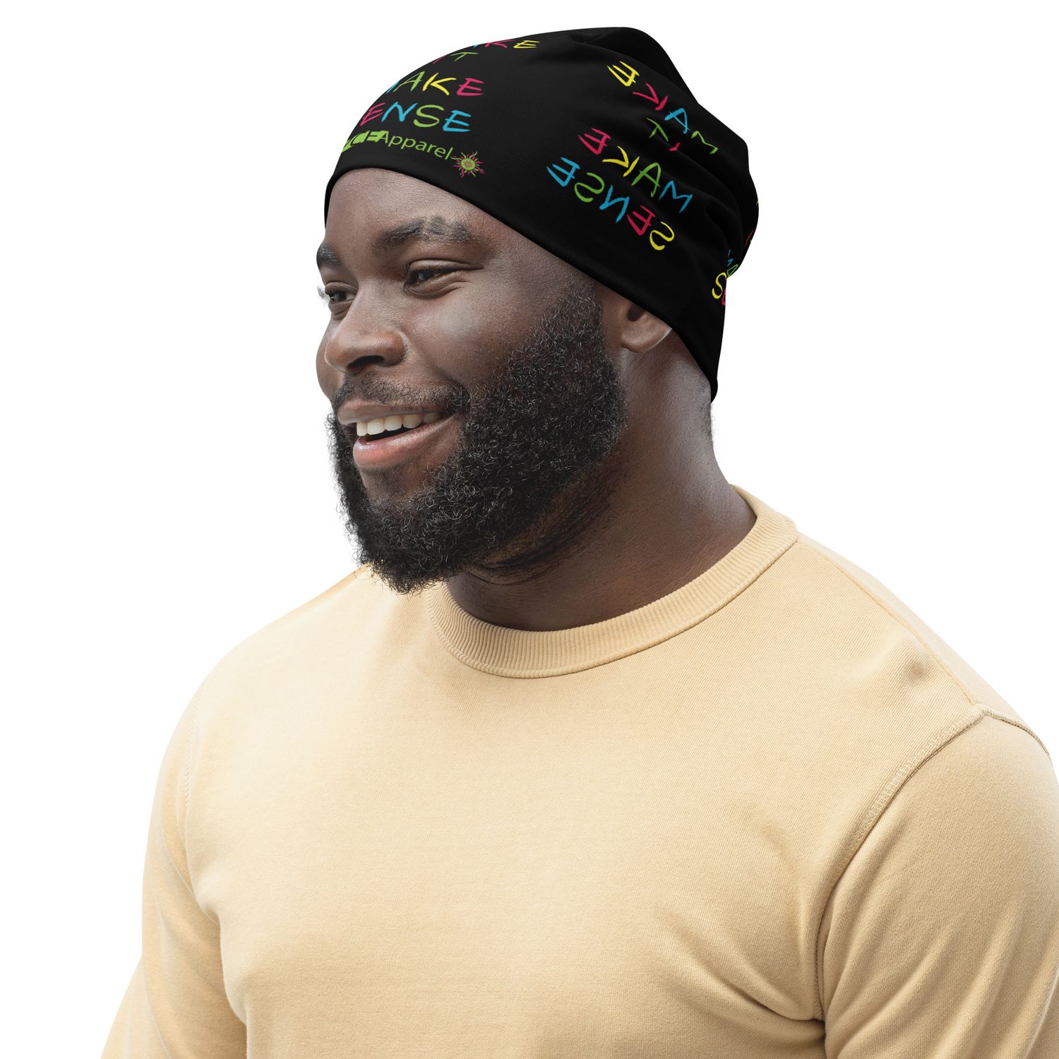 Make it Make Sense All-Over Print Beanie