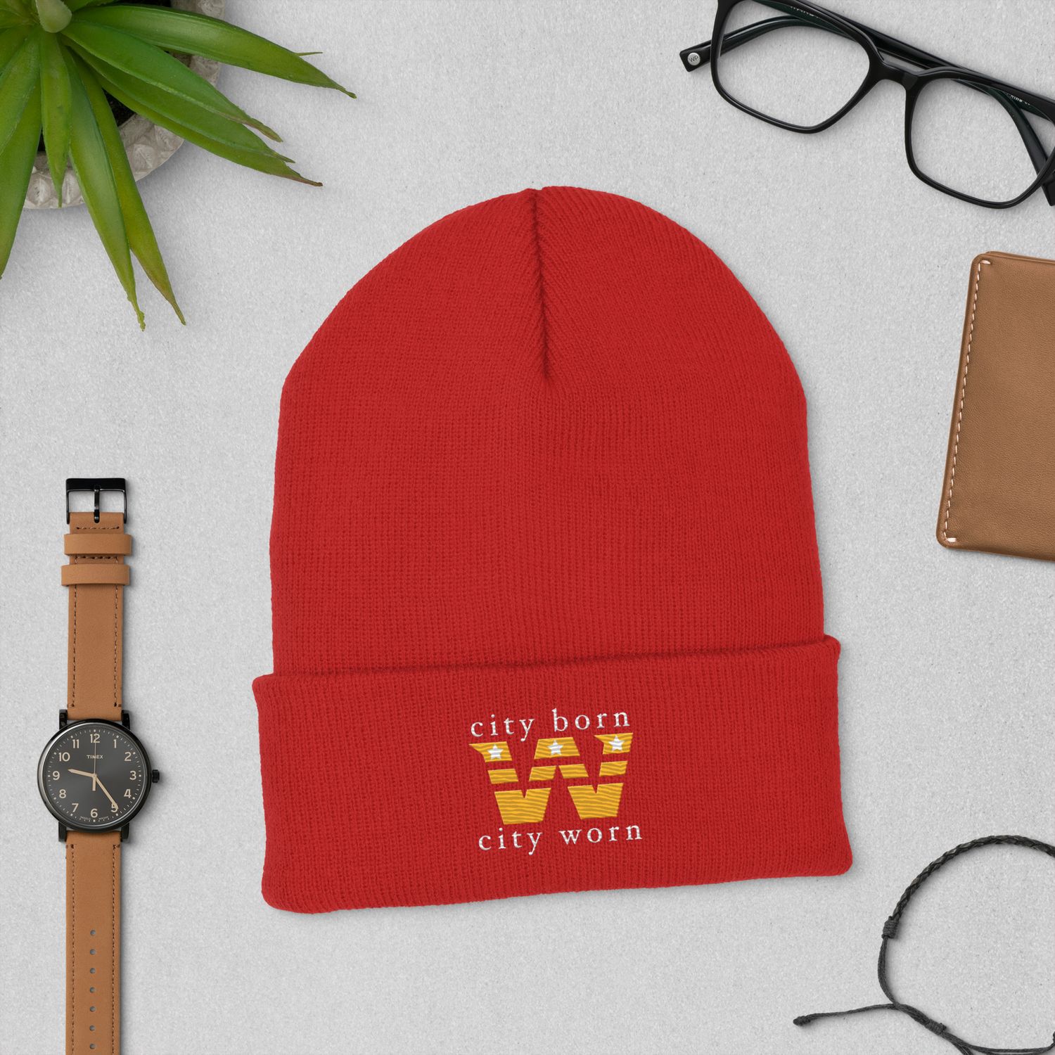 City Born City Worn NYCE inc Cuffed Beanie