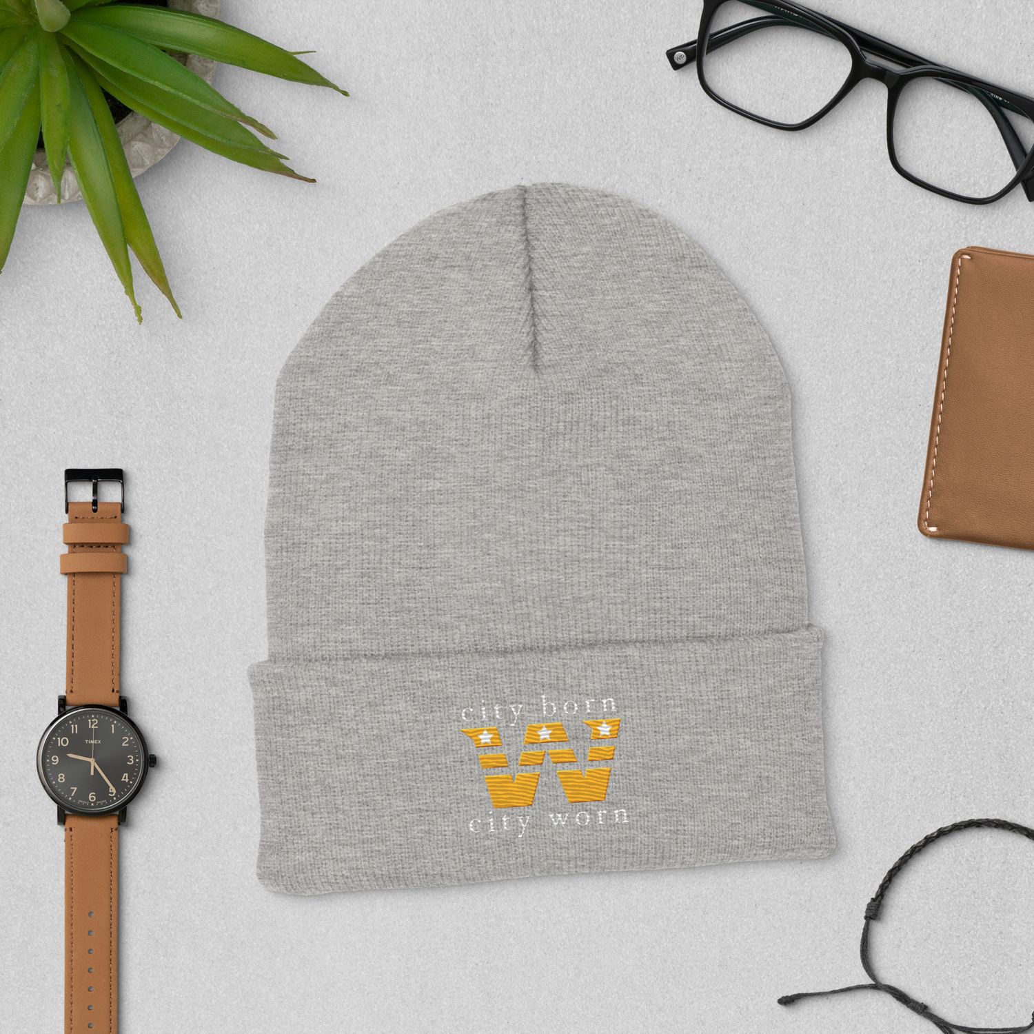 City Born City Worn NYCE inc Cuffed Beanie