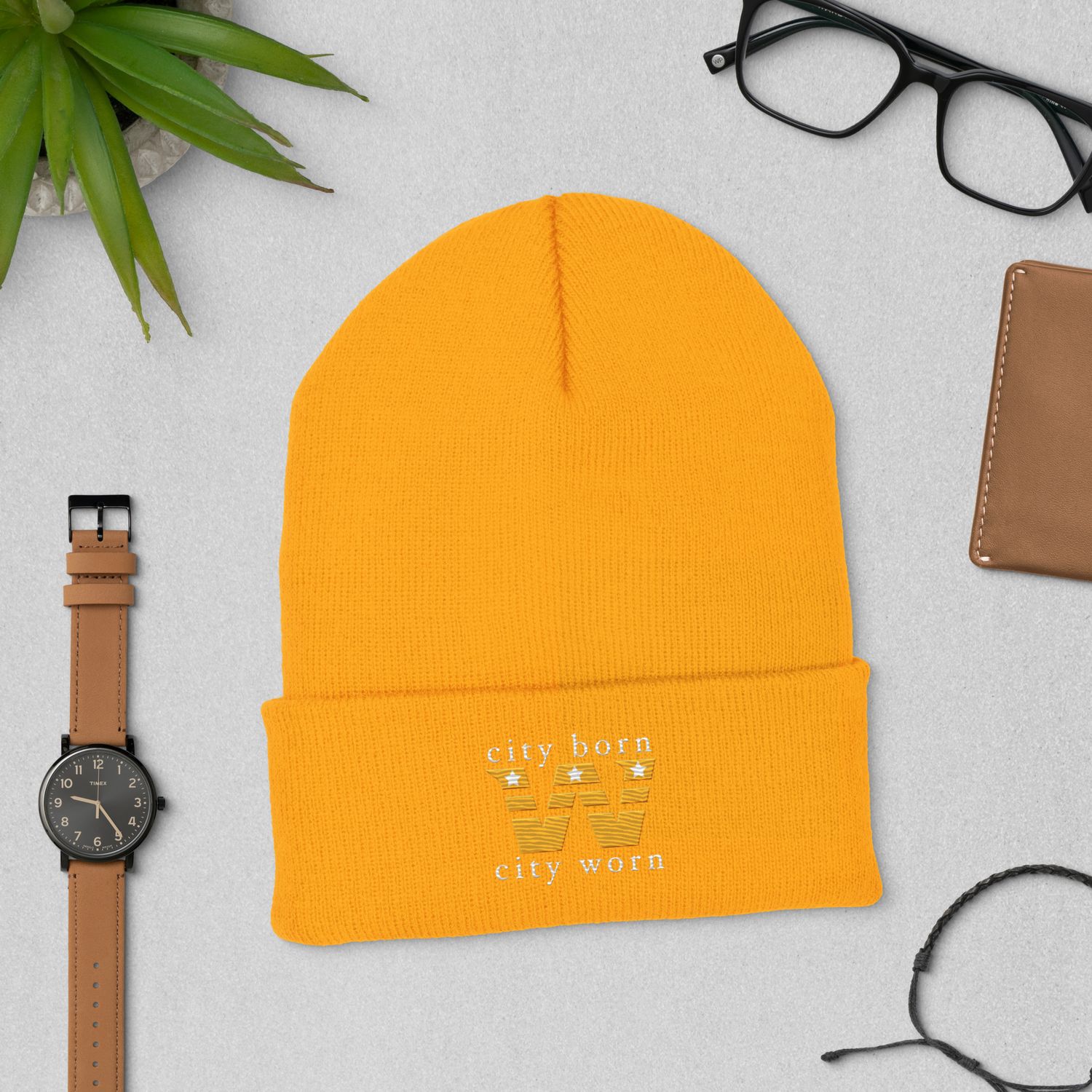 City Born City Worn NYCE inc Cuffed Beanie