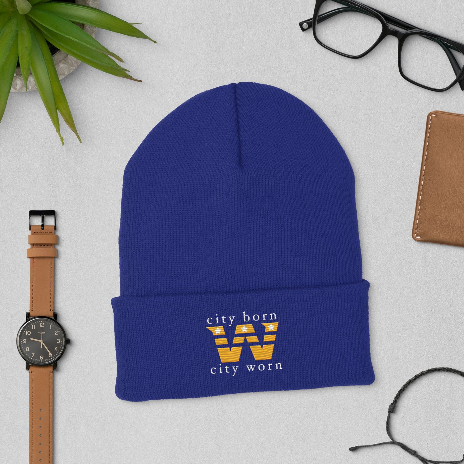 City Born City Worn NYCE inc Cuffed Beanie