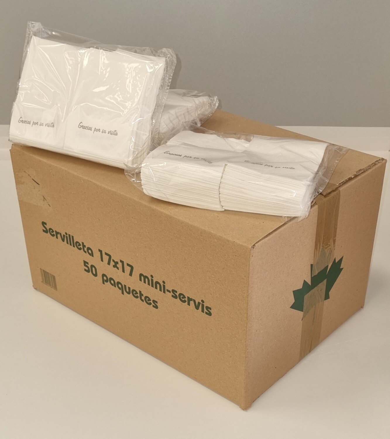SERVILLETA MINI-SERVIS 17X17 TISSUE 50PQ/80UD