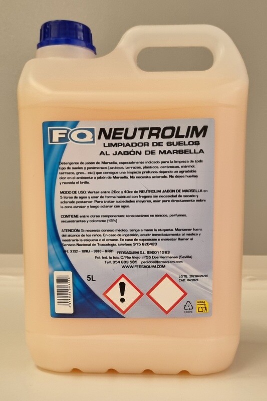 FREGASUELOS NEUTRO JABON MARSELLA 5L