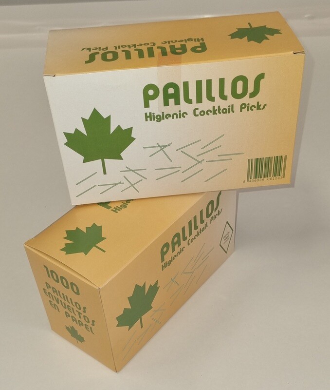 PALILLO MADERA REDONDO ENV.PAPEL 1000UD