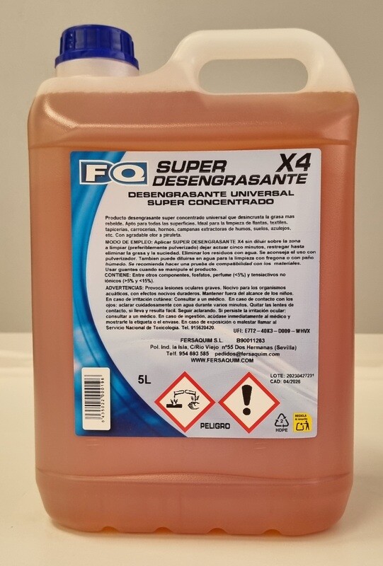 SUPERDESENGRASANTE X4 5L