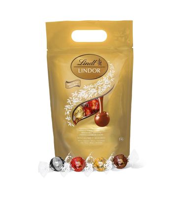 H1] Lindt Lindor Chocoladeballen Assorti 1 kg | 78 stuks
