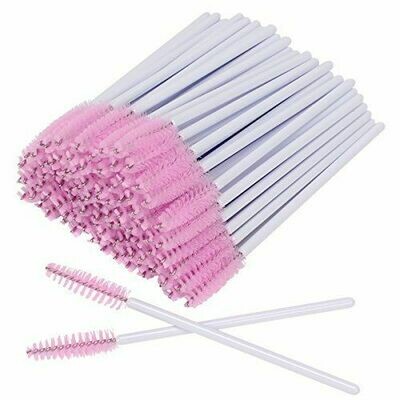 Pink/ White  Mascara Brush (50ct)