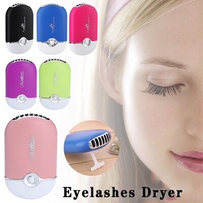 Blue Eyelash extension Mini Fan