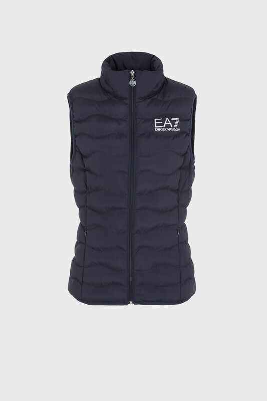 Chaleco acolchado de Emporio Armani EA7, mujer, negro
