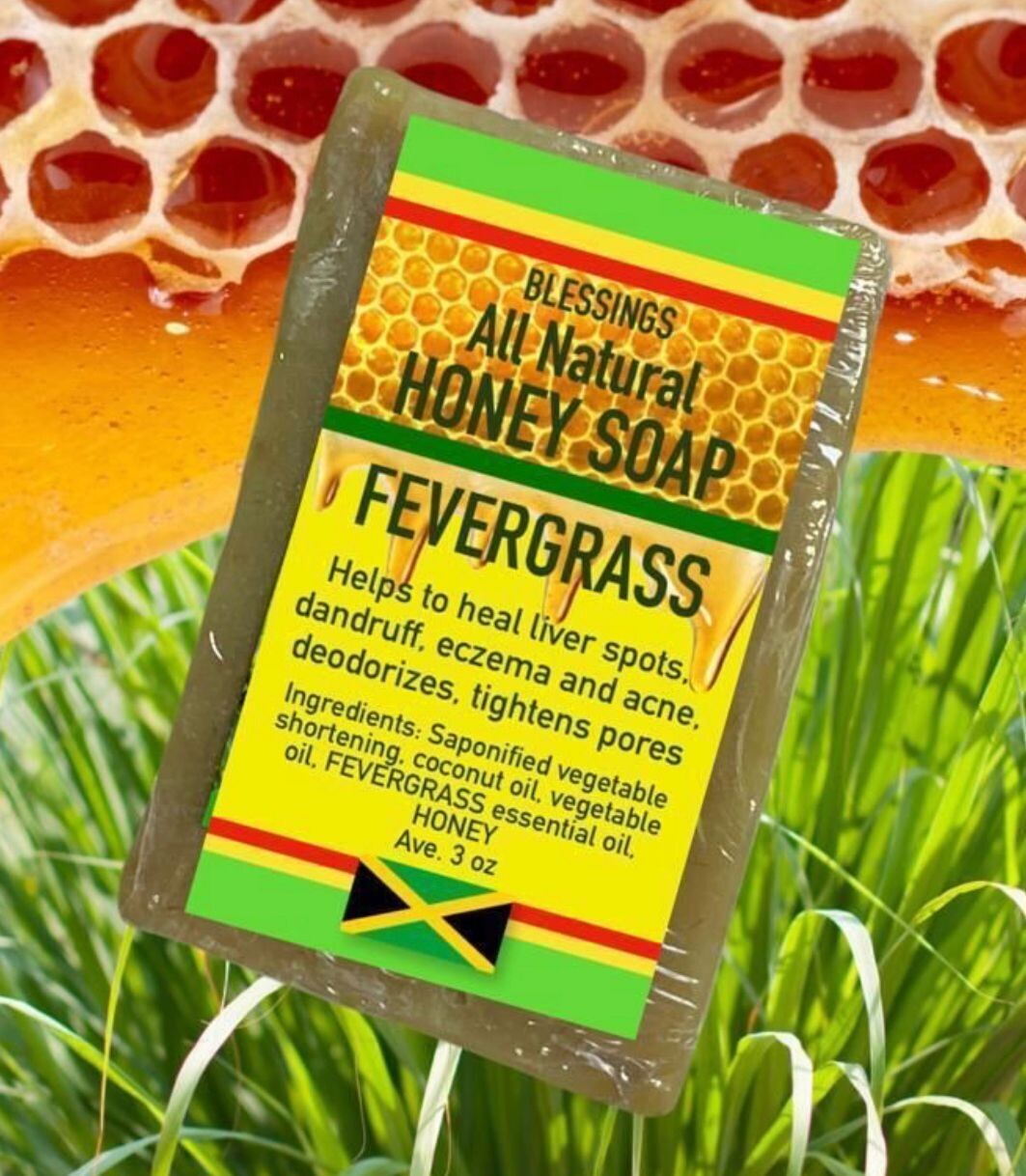 HONEY FEVERGRASS SOAP (3oz)