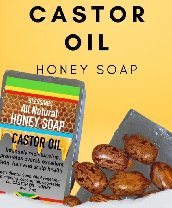HONEY CASTOR OIL SOAP (3oz)