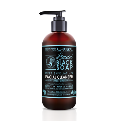 BLACK SOAP FACIAL CLEANSER (8oz)