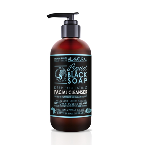 BLACK SOAP FACIAL CLEANSER (8oz)