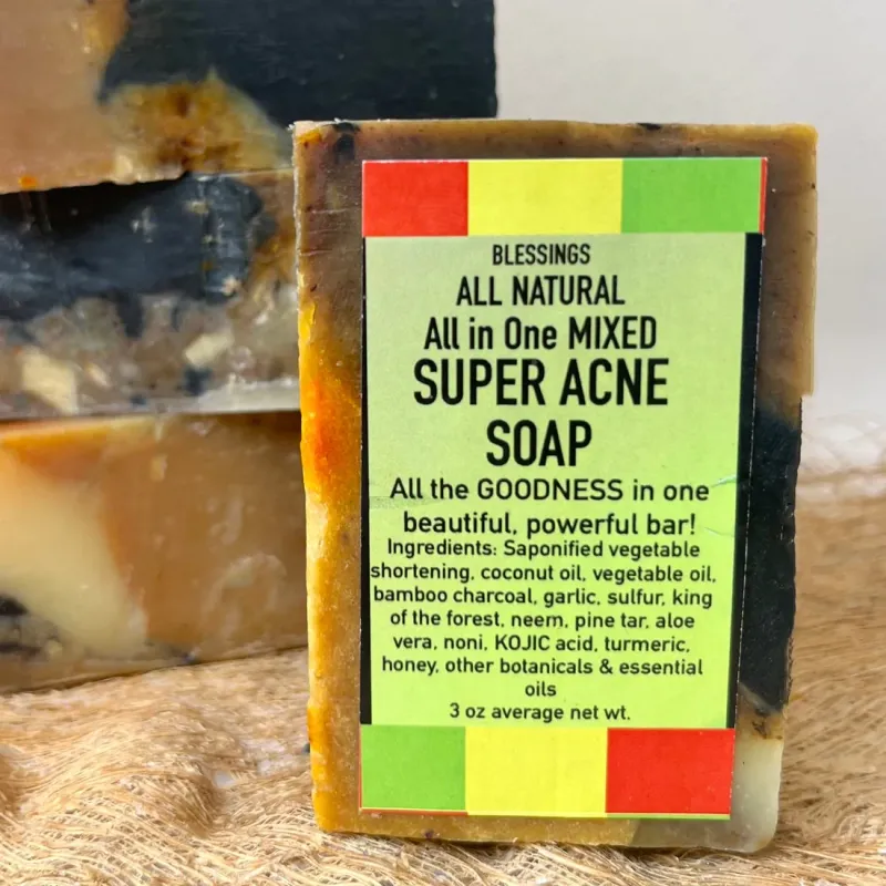ALL IN ONE MIXED SUPER ACNE SOAP (3oz)