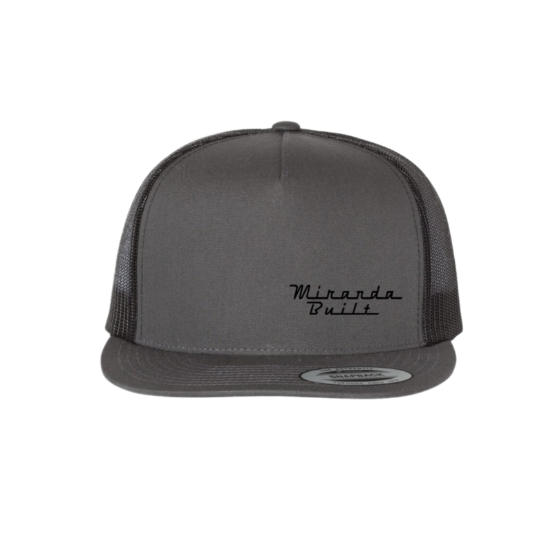 Grey Flat Bill Hat w/ Small Logo