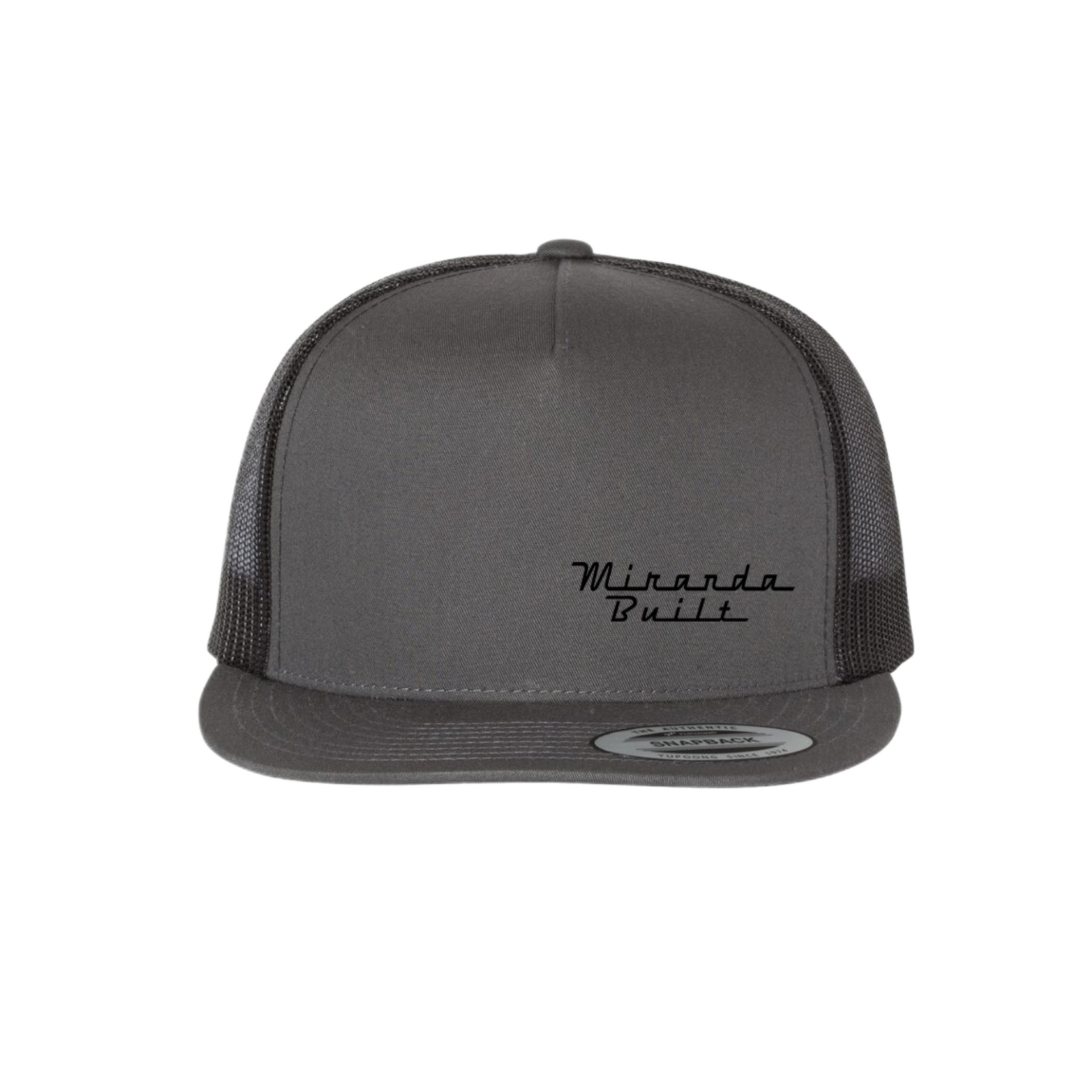 Black Flat Bill Hat w/ Small Logo