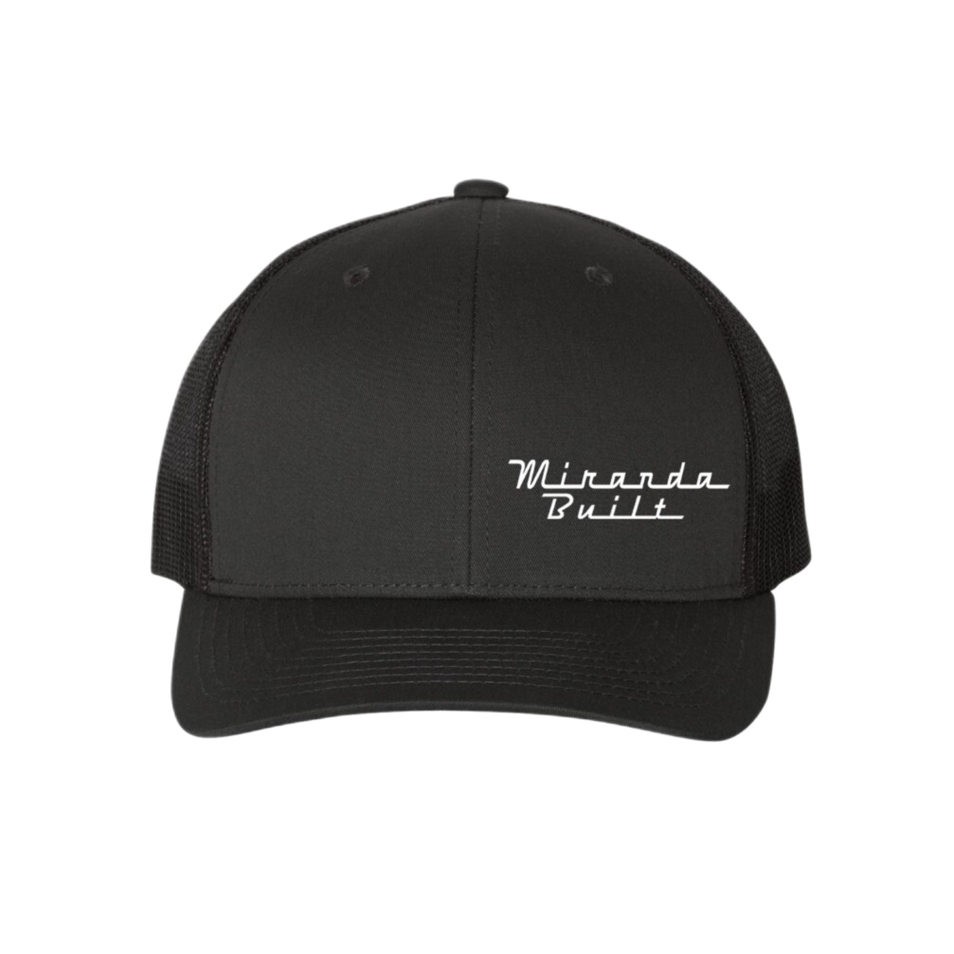 Black Camo Round Bill Hat w/ Small Logo