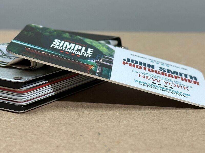 Aluminum Business Cards