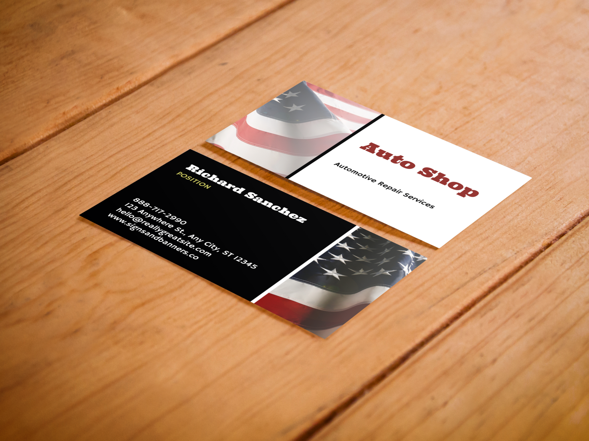Templated Business Cards