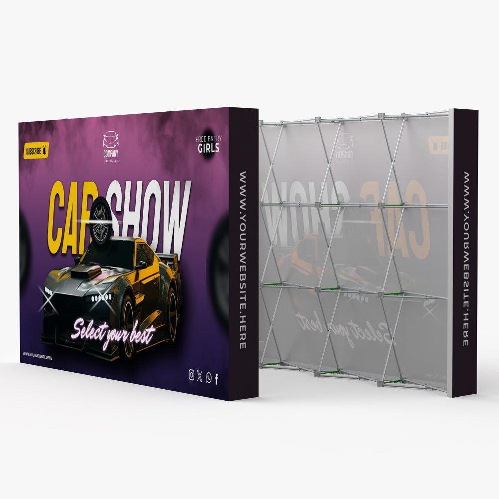 Trade Show Straight Velcro Pop up