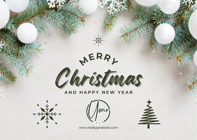 Pre Designed Business Holiday Cards
