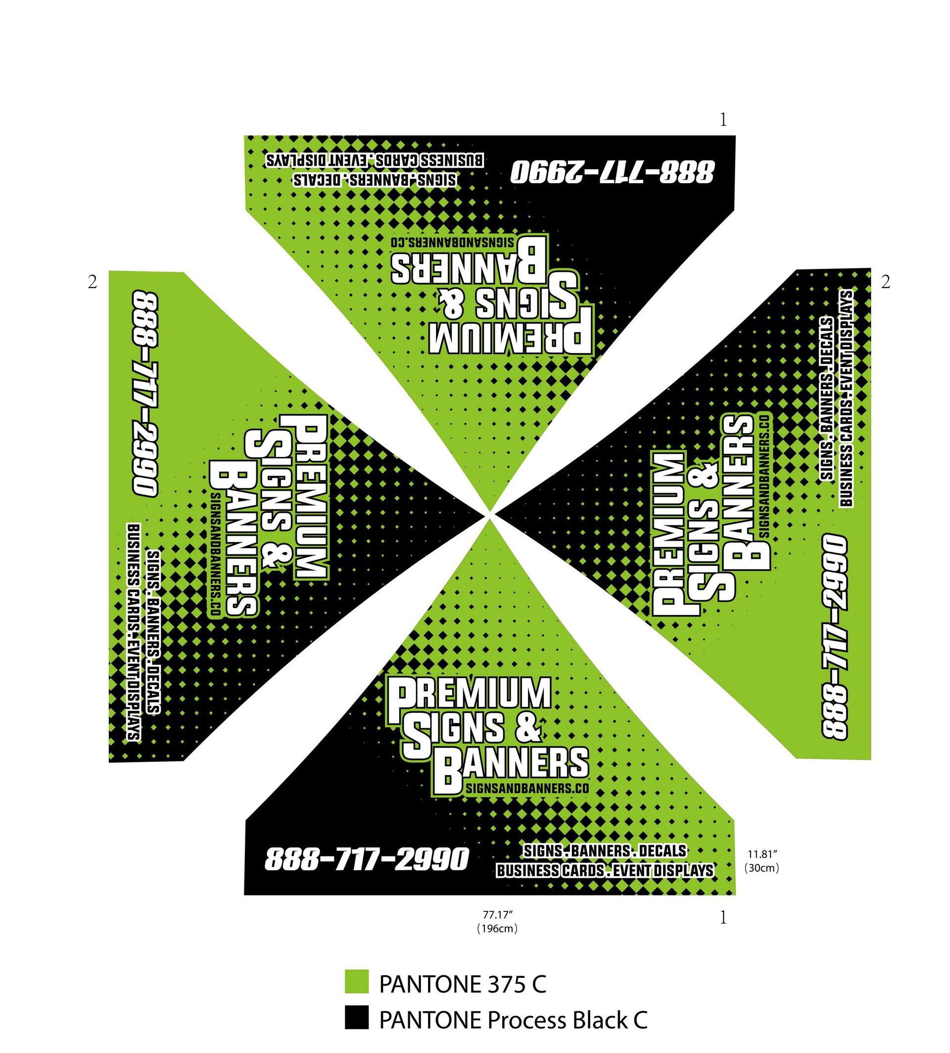 Custom Aluminum 6.5 X 6.5 Pop Up Canopy