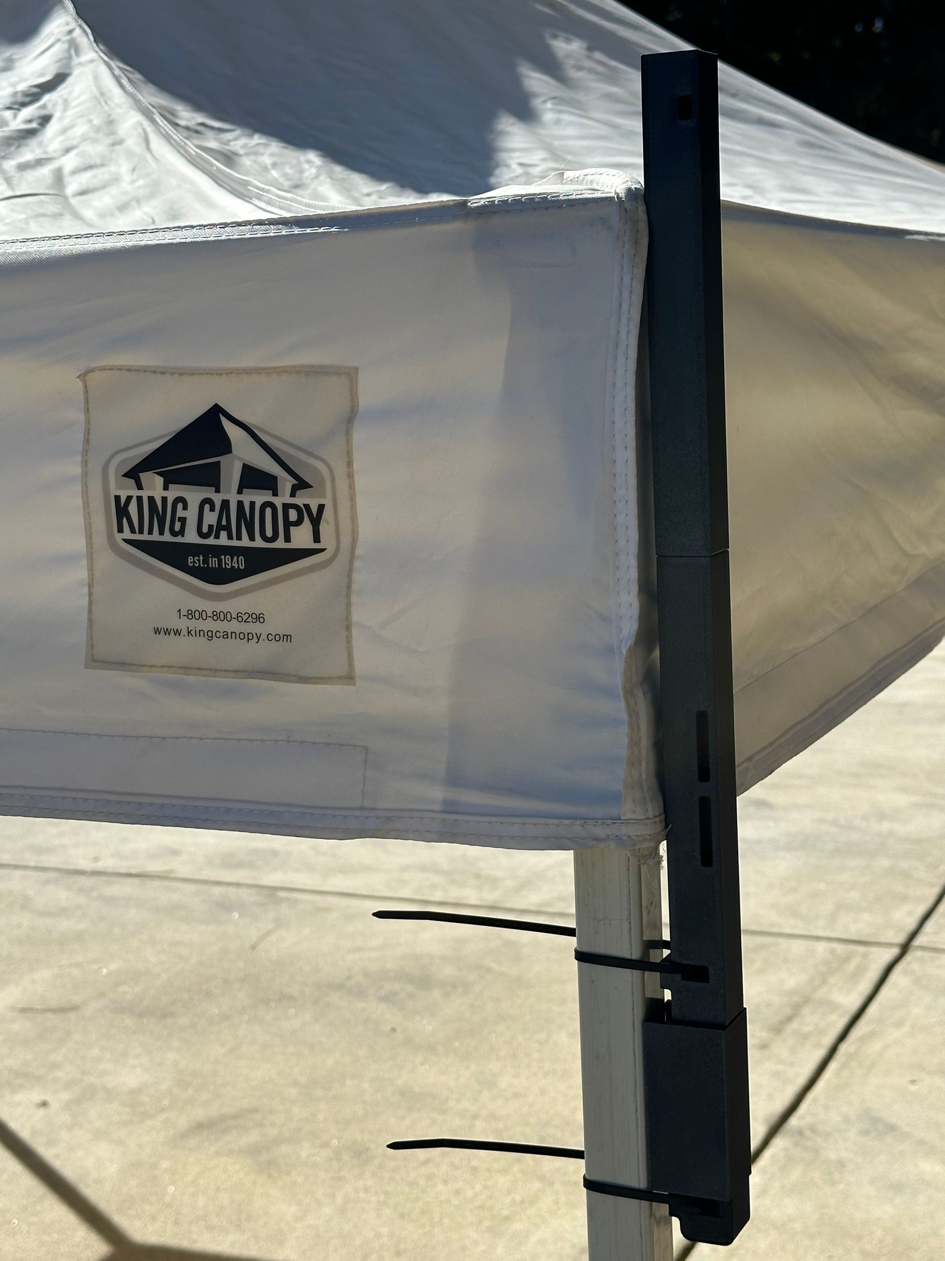 Canopy Banner Posts + Banner