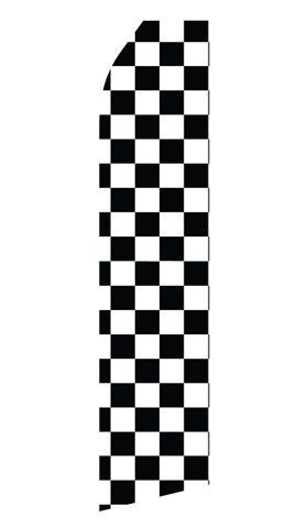 Checkered Ready To Print Feather Flags