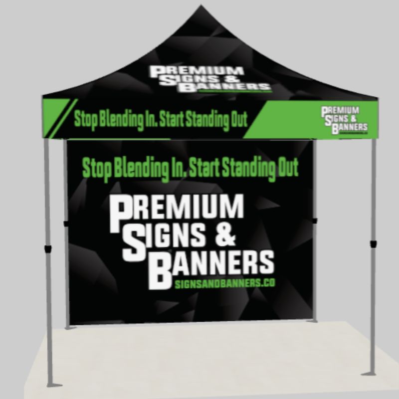 Custom Aluminum 10x10 Pop Up Canopy Package 1