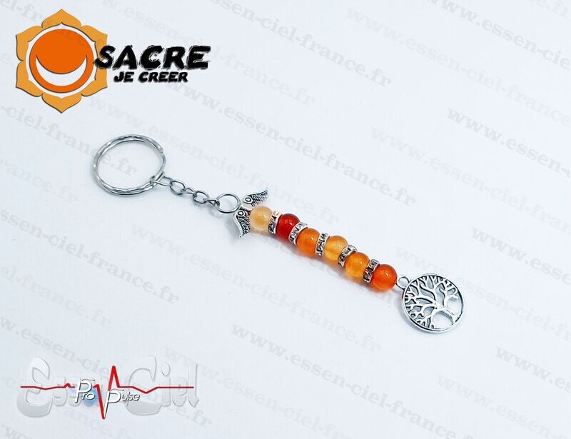 Porte-clef d'harmonisation Chakra SACRÉ