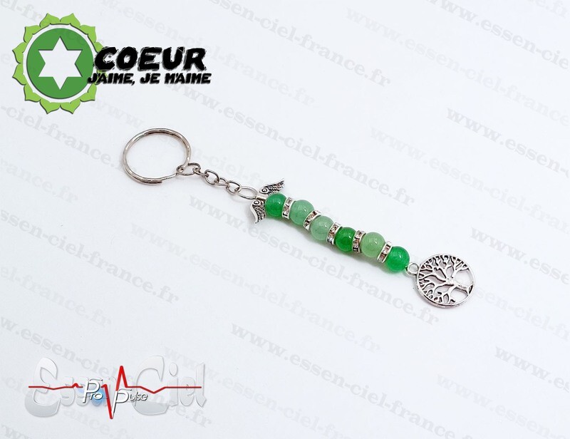 Porte-clef d'harmonisation Chakra CŒUR