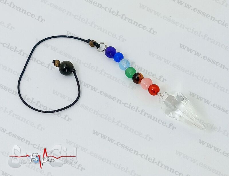 Pendule 7 Chakras Cristal