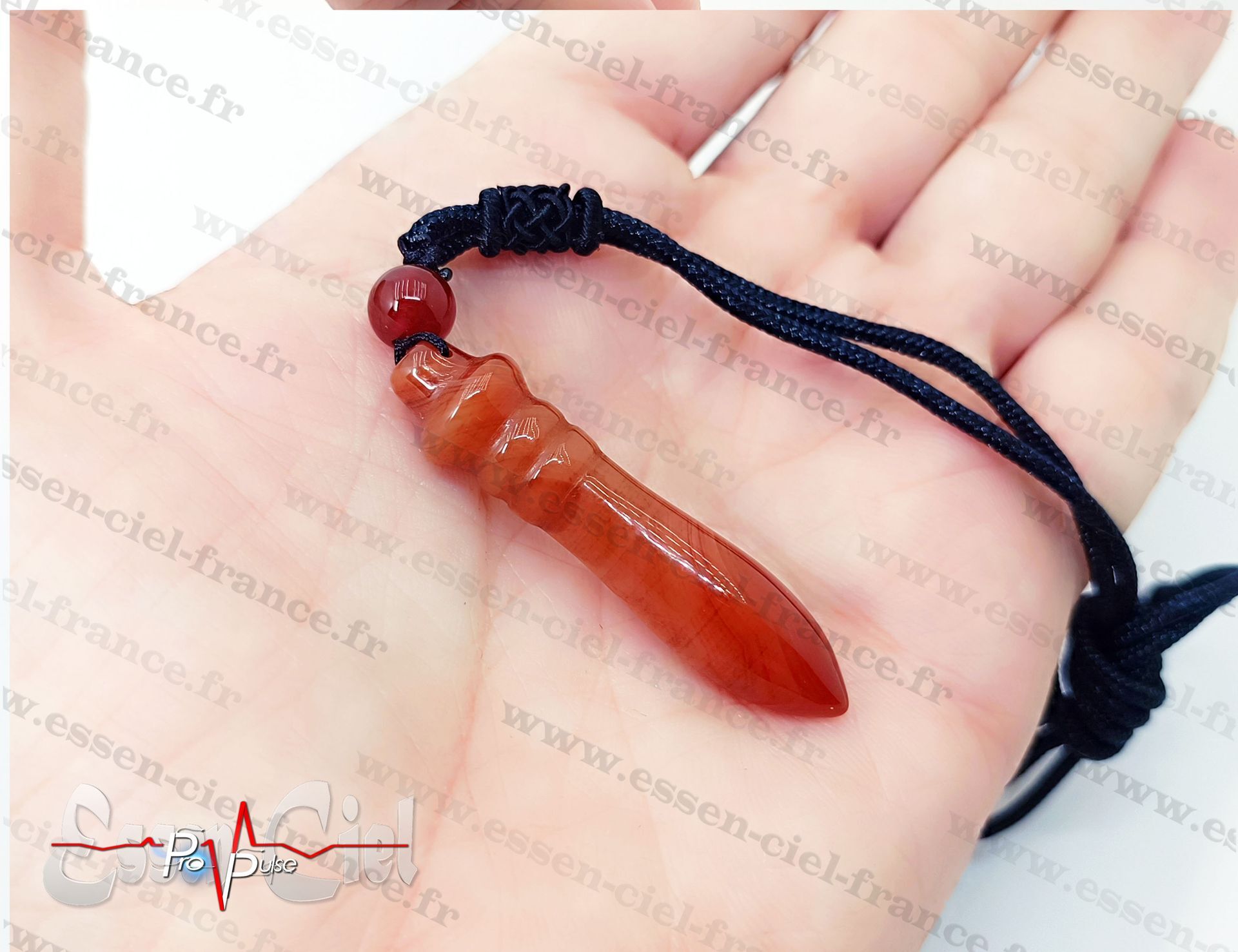 Pendule Égyptien LIGHT- CORNALINE ORANGE