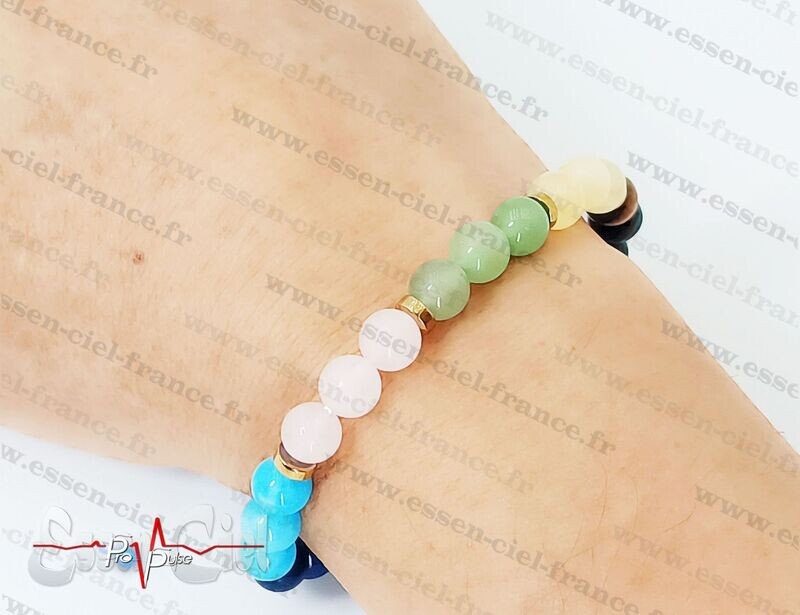 BRACELET 8 CHAKRAS "XXL"