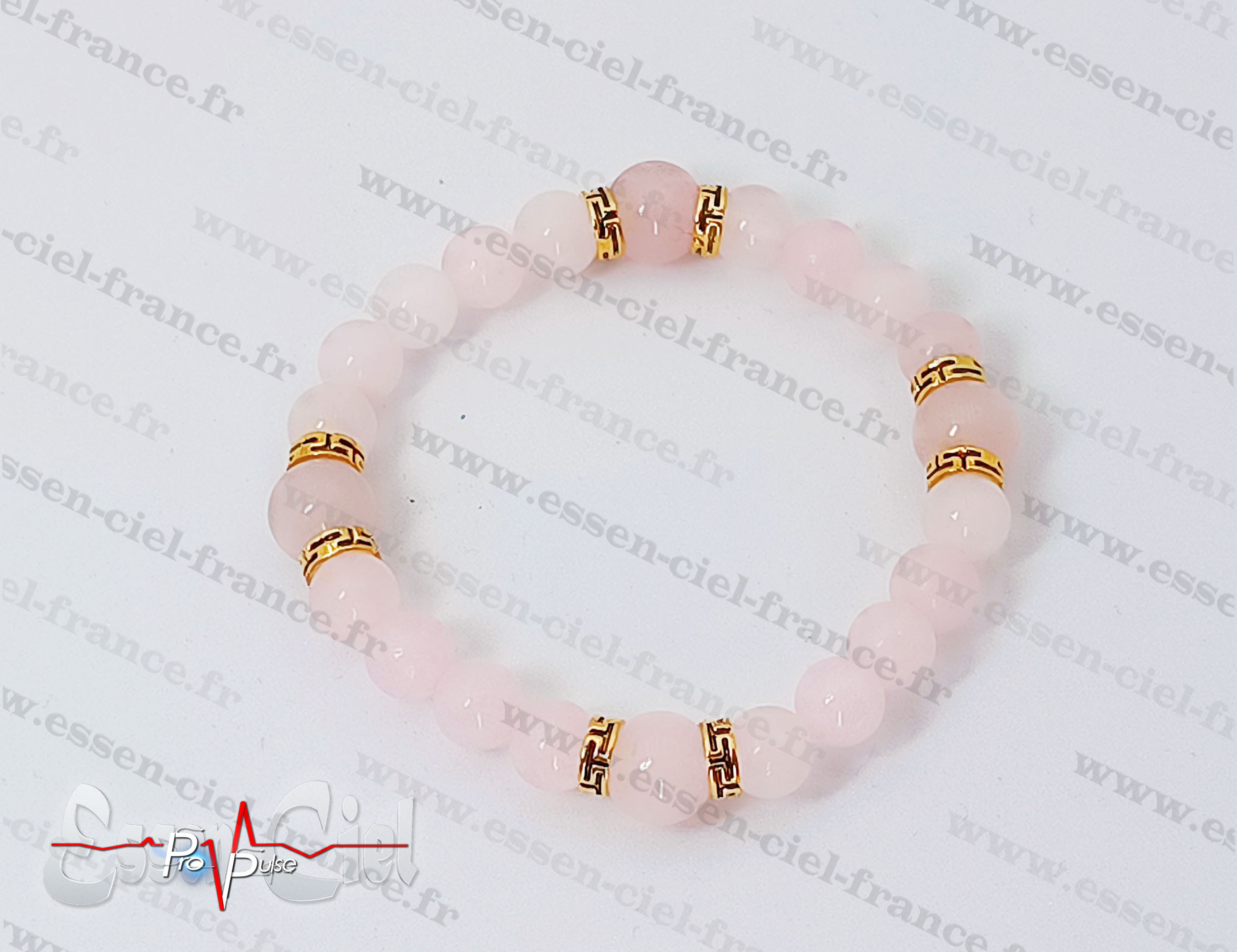 BRACELET QUARTZ ROSE-