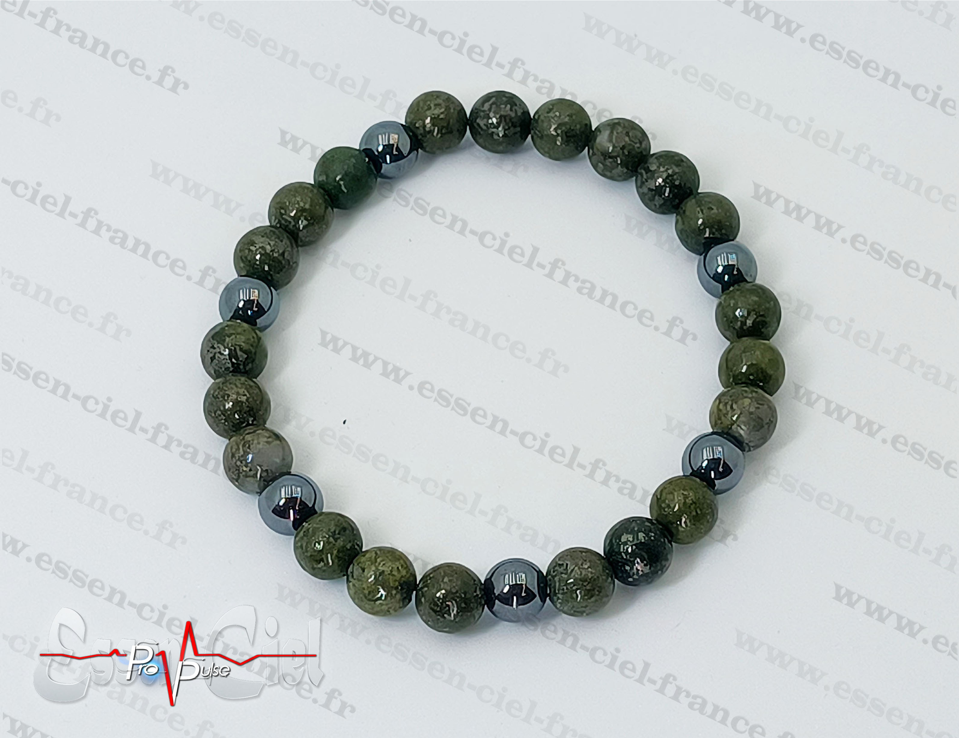 BRACELET PYRITE VERTE-
