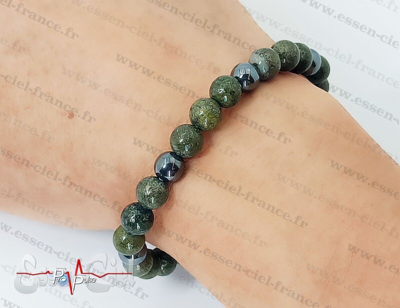 BRACELET PYRITE VERTE- "Équilibre mental"