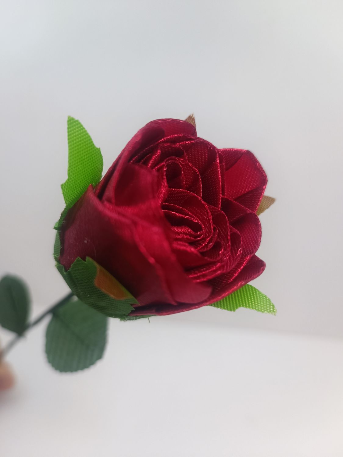 Rose Éternelle en tissu "fait à la main"