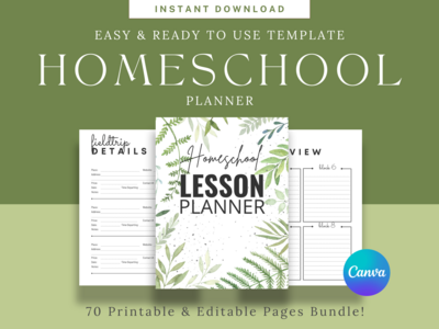 Homeschool Planner Printable | 70+ Pages