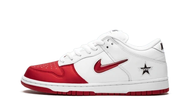 Nike SB Dunk Low Supreme Jewel Swoosh Red