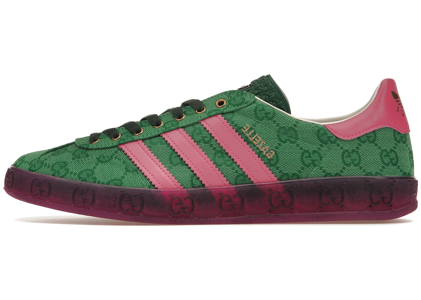 adidas x Gucci Gazelle Green GG Monogram