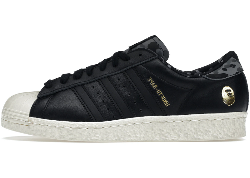 adidas Superstar 80s Undefeated Bape Black