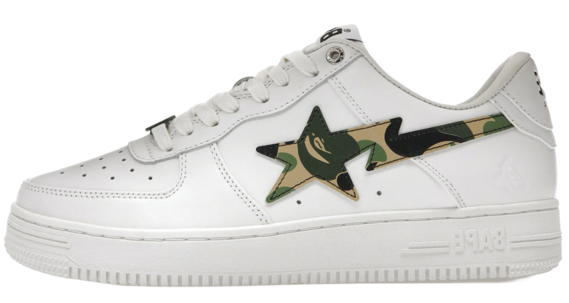 A Bathing Ape Bape Sta Low ABC Camo White Green (2022)