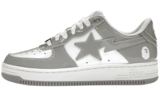 A Bathing Ape Bape Sta Patent Leather White Grey (2023)